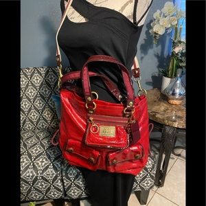 Coach red bag